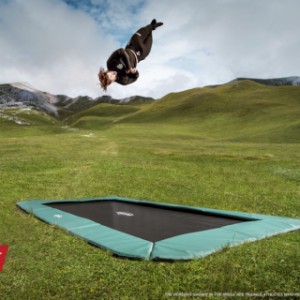Trampoline BERG Ultim Champion Flatground Grijs 200x200cm