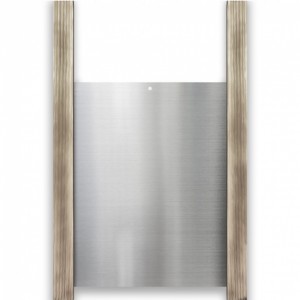 Aluminium Chickenguard luikje met 2 eiken geleiders van 60cm 30x40cm