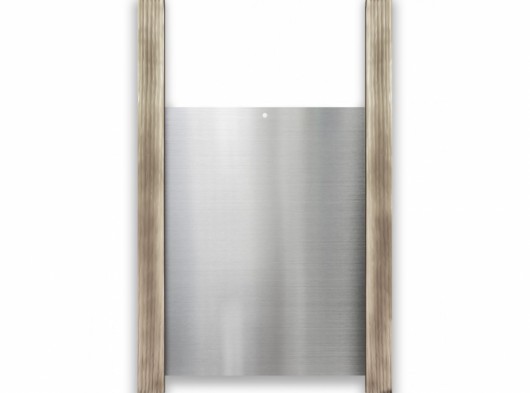 Aluminium Chickenguard luikje met 2 eiken geleiders van 60cm 30x40cm