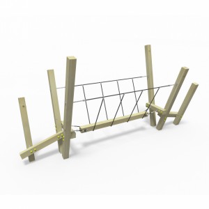 Brug Freestanding | White Rhino Avonturenparcours | Q-Line - 12x12cm