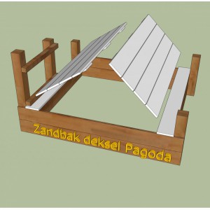 Zandbakdeksel voor speeltoren Pagoda • Blue Rabbit
