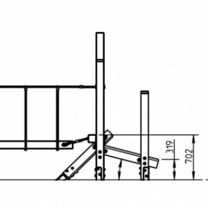 Brug Freestanding | White Rhino Avonturenparcours | afmetingen