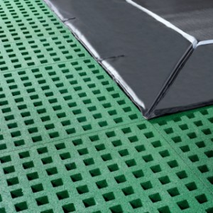 Trampoline EXIT Dynamic Groundlevel | freezone veiligheidstegels