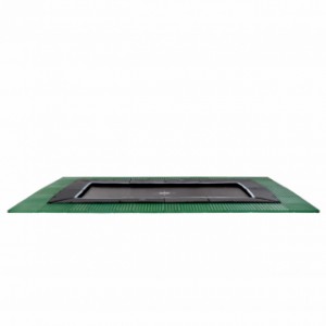 Trampoline EXIT Dynamic Groundlevel met Freezone veiligheidstegels 427x244cm