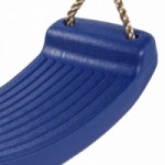 Kunststof schommelzitje Blauw - met PP-touw