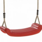 Kunststof schommelzitje Rood - met kindvriendelijk PH-touw