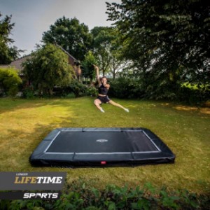 Trampoline BERG InGround Ultim Favorit Zwart 410x250cm