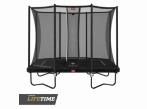 Trampoline BERG Ultim Favorit Zwart - met veiligheidsnet Comfort 280x190cm