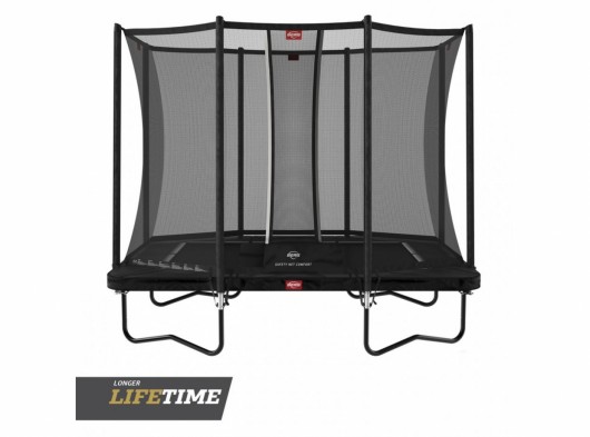 Trampoline BERG Ultim Favorit Zwart - met veiligheidsnet Comfort 280x190cm