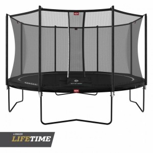 Trampoline BERG Favorit Zwart - met net Comfort Ø380cm