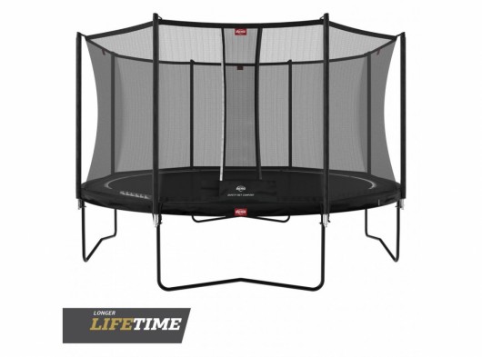 Trampoline BERG Favorit Zwart - met net Comfort Ø380cm