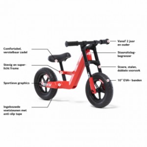 Loopfiets BERG Biky Mini Red | specificaties