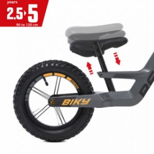 Loopfiets BERG Biky Cross Grey | in hoogte verstelbaar zadel