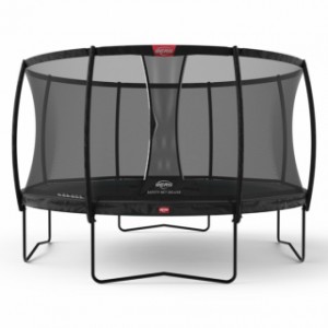 Trampoline BERG Champion Zwart - met veiligheidsnet Deluxe Ø330cm