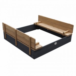 Houten zandbak Ella XL Antraciet