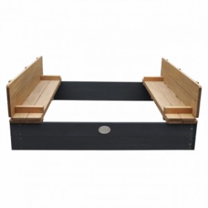 Houten zandbak Ella XL Antraciet