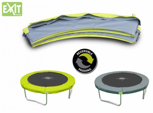 EXIT Twist trampoline beschermrand Groen - Grijs