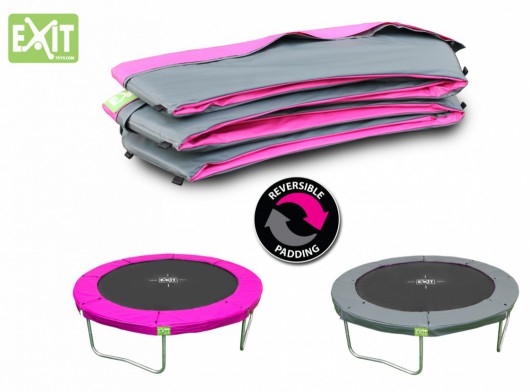 EXIT Twist trampoline beschermrand Roze - Grijs