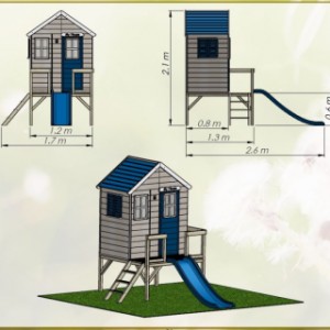 Speelhuis My Cottage met glijbaan