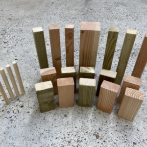 Speel Kubb XL in uw achtertuin!