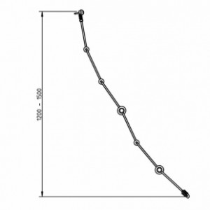 Verschillende afmetingen van het klimnet @net