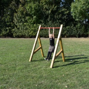 Duikelrek Sky met duikelstang die tot max. ca. 175cm hoog gemonteerd kan worden.