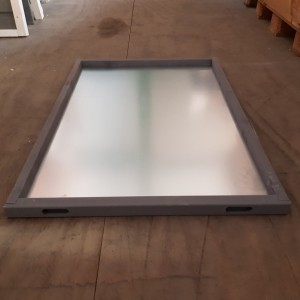 Schuiflade voor dierenhok grijs 63x90x3,5cm