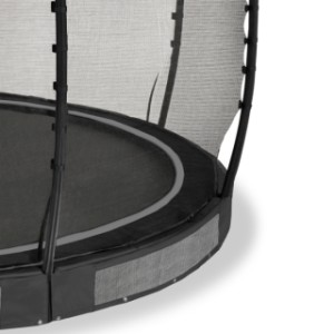 Trampoline EXIT Allure Classic inground zwart - beschermrand