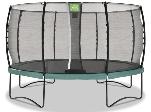 Trampoline EXIT Allure Classic groen - met veiligheidsnet ø 427 cm