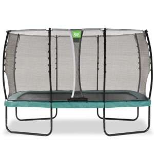 Trampoline EXIT Allure Classic groen - met veiligheidsnet 214 x 366 cm