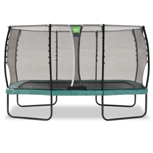 Trampoline EXIT Allure Classic groen - met veiligheidsnet 244 x 427 cm