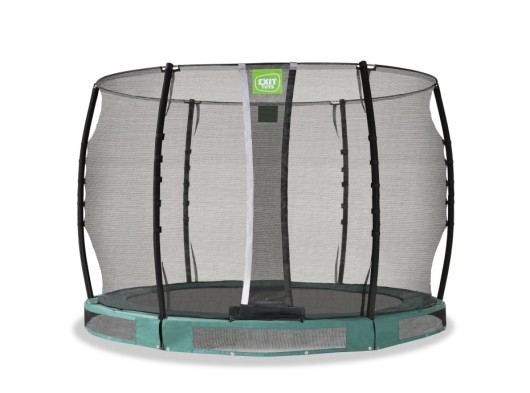 Trampoline EXIT Allure Classic inground groen - met veiligheidsnet ø 305 cm