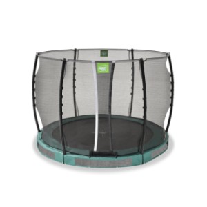 Trampoline EXIT Allure Classic inground groen - met veiligheidsnet ø 305 cm