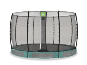 Trampoline EXIT Allure Classic inground groen - met veiligheidsnet ø 366 cm