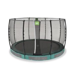 Trampoline EXIT Allure Classic inground groen - met veiligheidsnet ø 366 cm