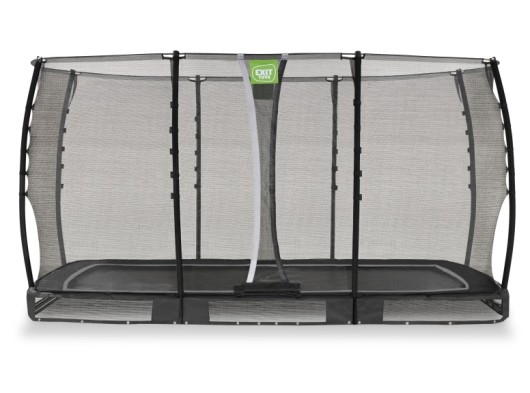 Trampoline EXIT Allure Classic inground zwart - met veiligheidsnet 214 x 366 cm