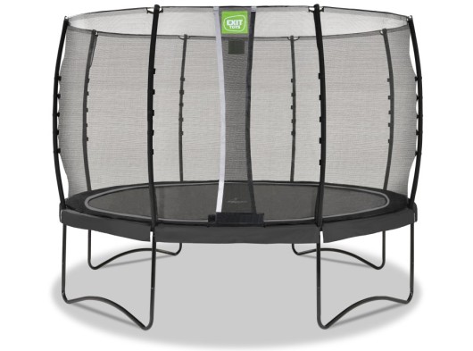 Trampoline EXIT Allure Classic zwart - met veiligheidsnet ø 366 cm