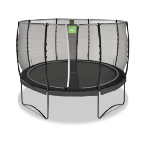 Trampoline EXIT Allure Classic zwart - met veiligheidsnet ø 366 cm