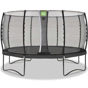 Trampoline EXIT Allure Classic zwart - met veiligheidsnet ø 427 cm