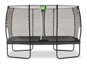 Trampoline EXIT Allure Classic zwart - met veiligheidsnet 214 x 366 cm