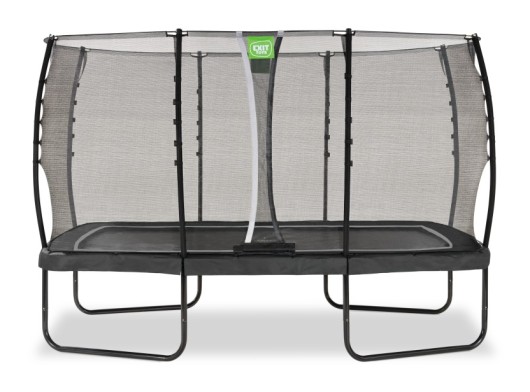 Trampoline EXIT Allure Classic zwart - met veiligheidsnet 214 x 366 cm