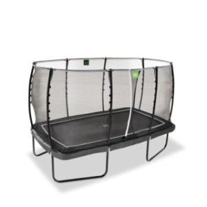 Trampoline EXIT Allure Classic zwart - met veiligheidsnet 214 x 366 cm