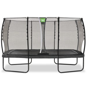 Trampoline EXIT Allure Classic zwart - met veiligheidsnet 244 x 427 cm