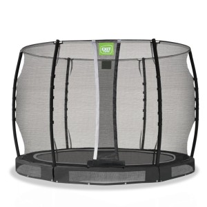 Trampoline EXIT Allure Classic inground zwart - met veiligheidsnet ø 305 cm