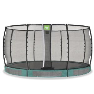 Trampoline EXIT Allure Premium inground groen - met veiligheidsnet ø 427 cm