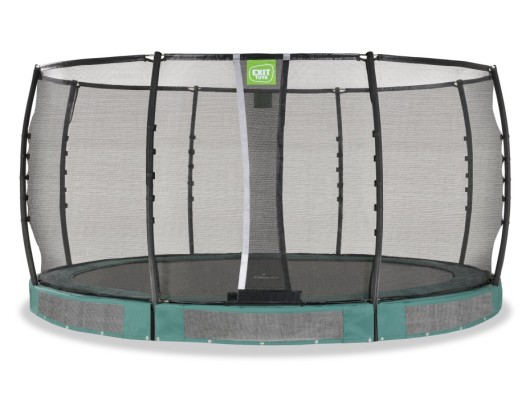 Trampoline EXIT Allure Premium inground groen - met veiligheidsnet ø 427 cm
