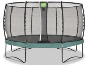 Trampoline EXIT Allure Premium groen - met veiligheidsnet ø 427 cm