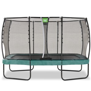 Trampoline EXIT Allure Premium groen - met veiligheidsnet 214 x 366 cm