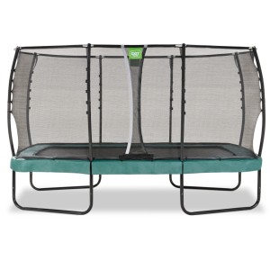 Trampoline EXIT Allure Premium groen - met veiligheidsnet 244 x 427 cm