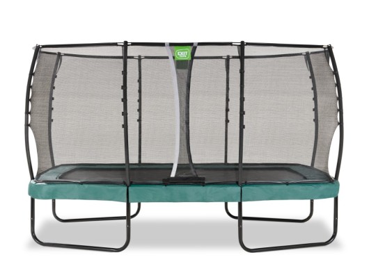Trampoline EXIT Allure Premium groen - met veiligheidsnet 244 x 427 cm